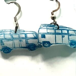 VW Earrings Volkswagen Van Bus